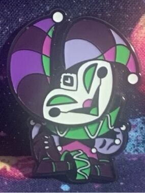 Helluva Boss Robo Fizz Spinning Pin